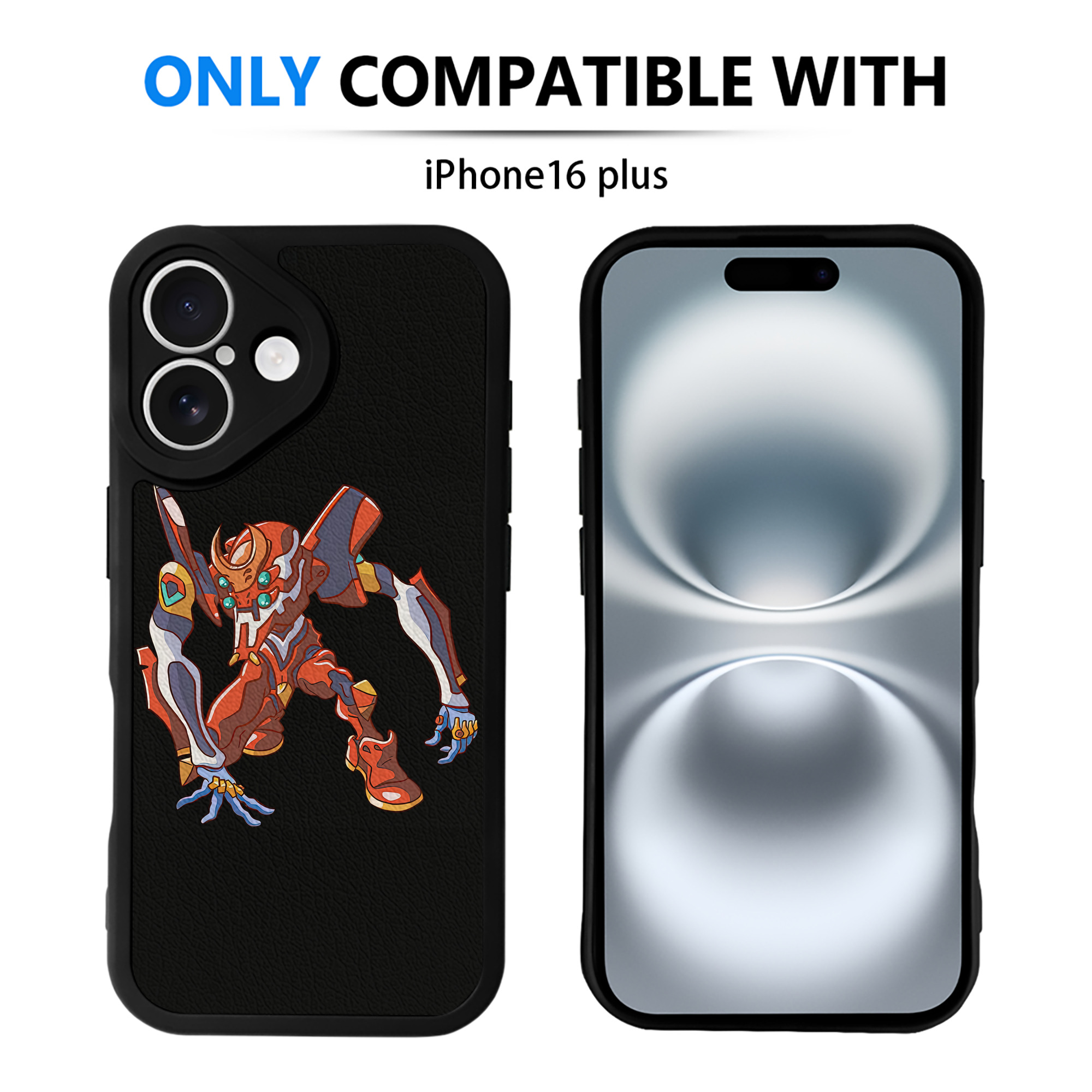（画像用） EVA 新世紀エヴァンゲリオン 【iPhone 16シリーズ対応】シリコンスマホケース（レザー調） 材質：シリコン